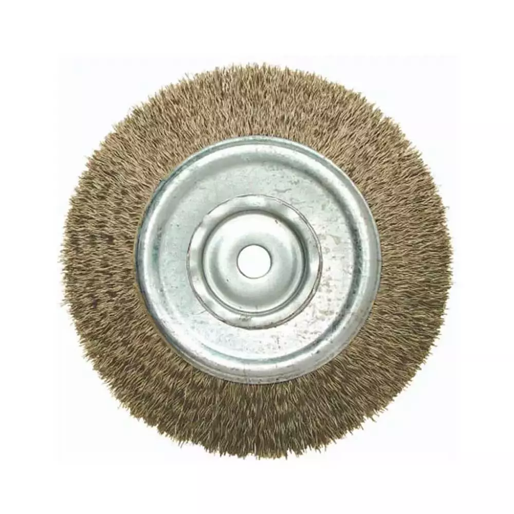 Escov. de Aço Circ. 8 Po x 1 Po Fur 5/8 Pol. Laton. Abrasfer