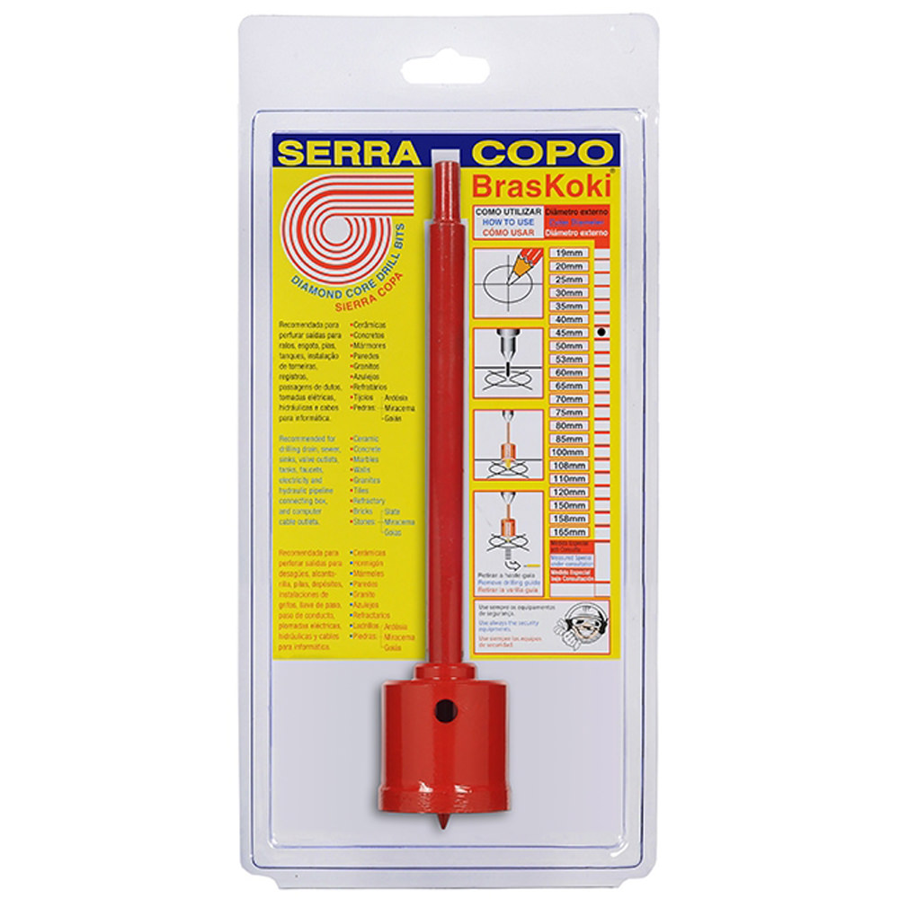 Serra copo diamantada KSC-45mm - BrasKoki 
