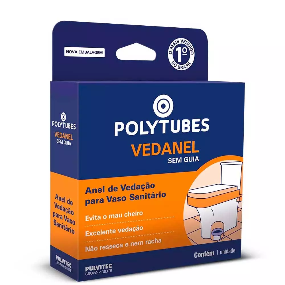 Anel de Vedação para Vaso Sanitário Sem Guia Pulvitec