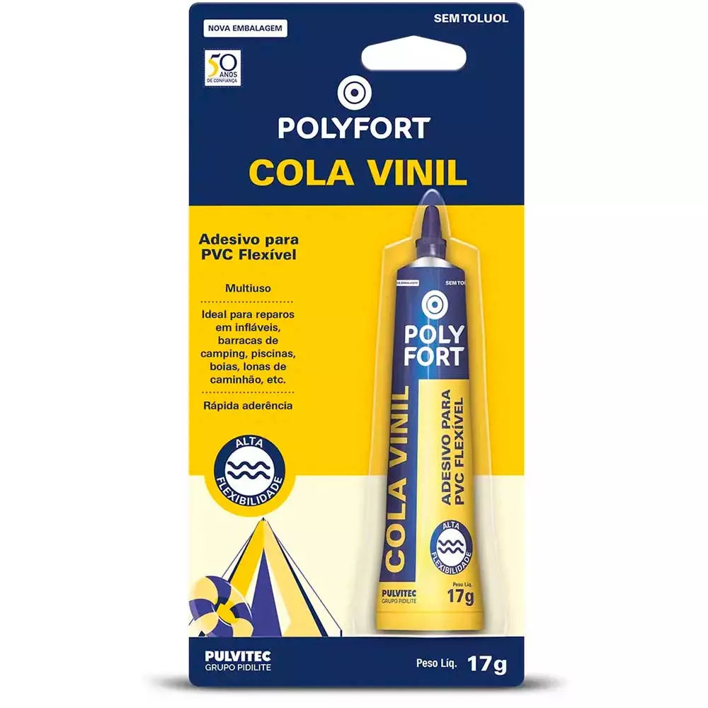 Cola Vinil Polyfort 17gr Pulvitec 