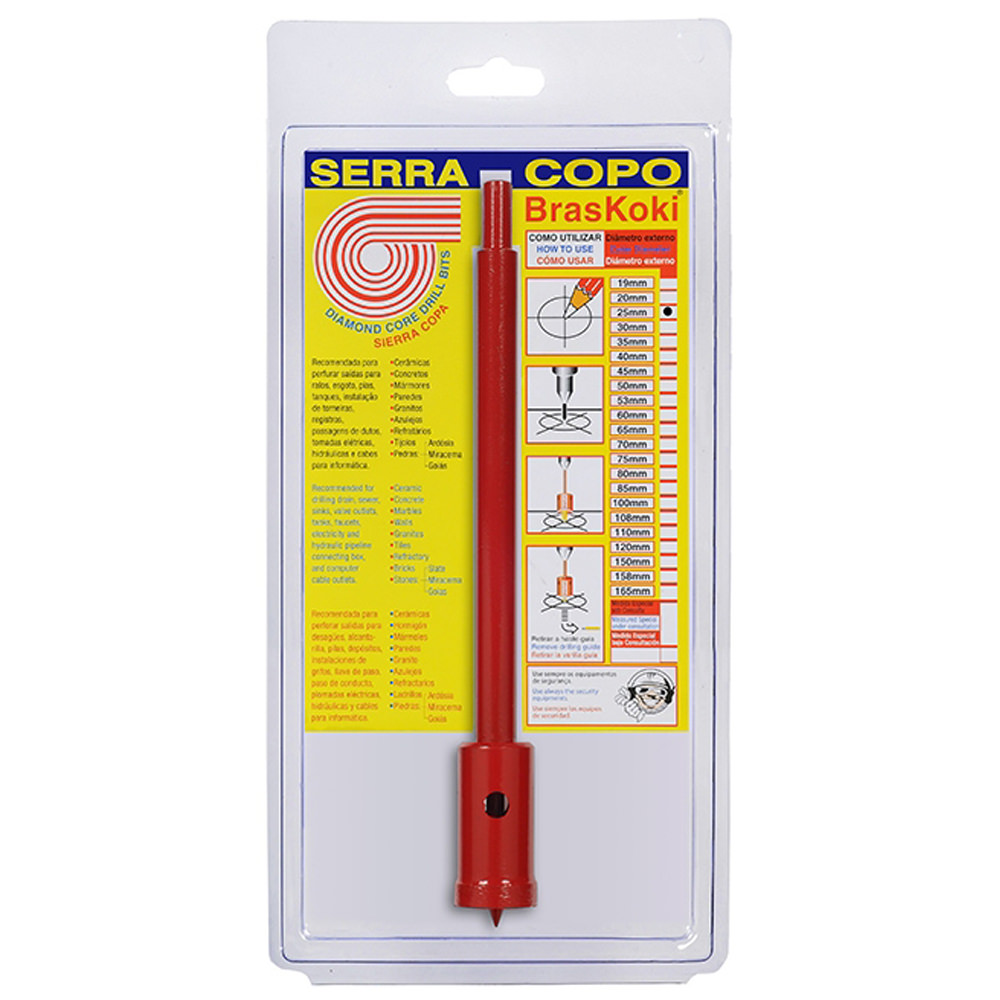 Serra copo diamantada KSC-25mm - BrasKoki