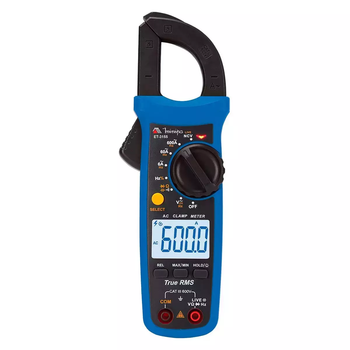 Alicate Amperímetro Digital Et-3155 Minipa