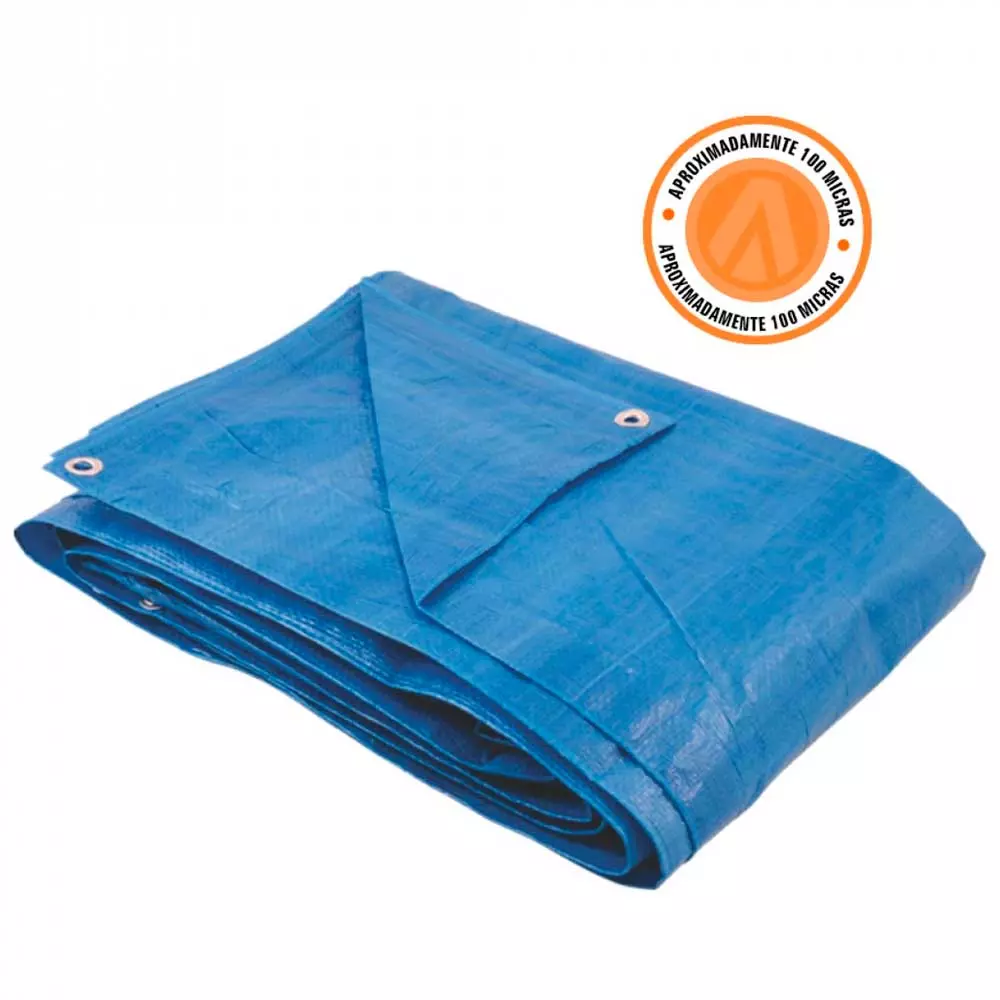 Lona Polietileno Azul 7 X 5m 100 Micras Brasfort