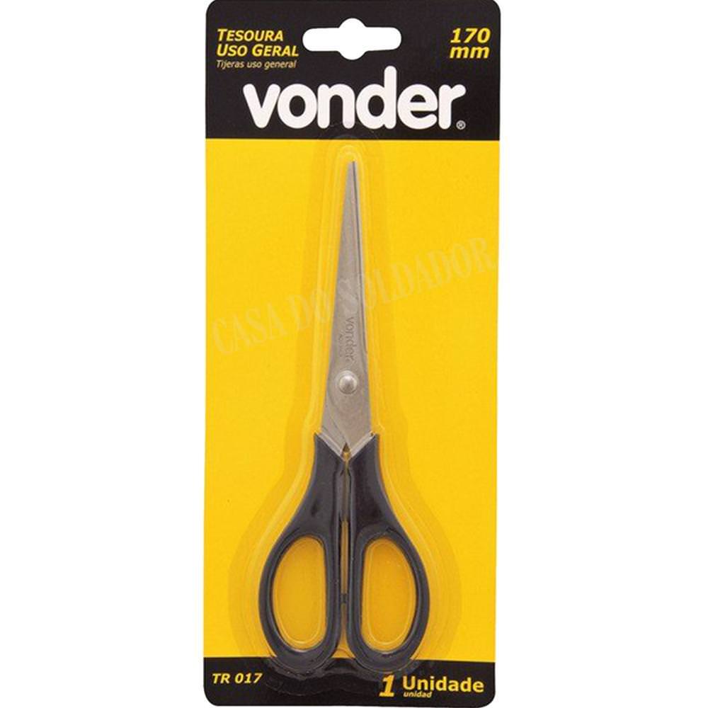 Tesoura Uso Geral Reta TR017 - Vonder