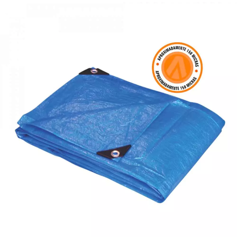 Lona Polietileno Azul 5  X 3m 100 Micras 