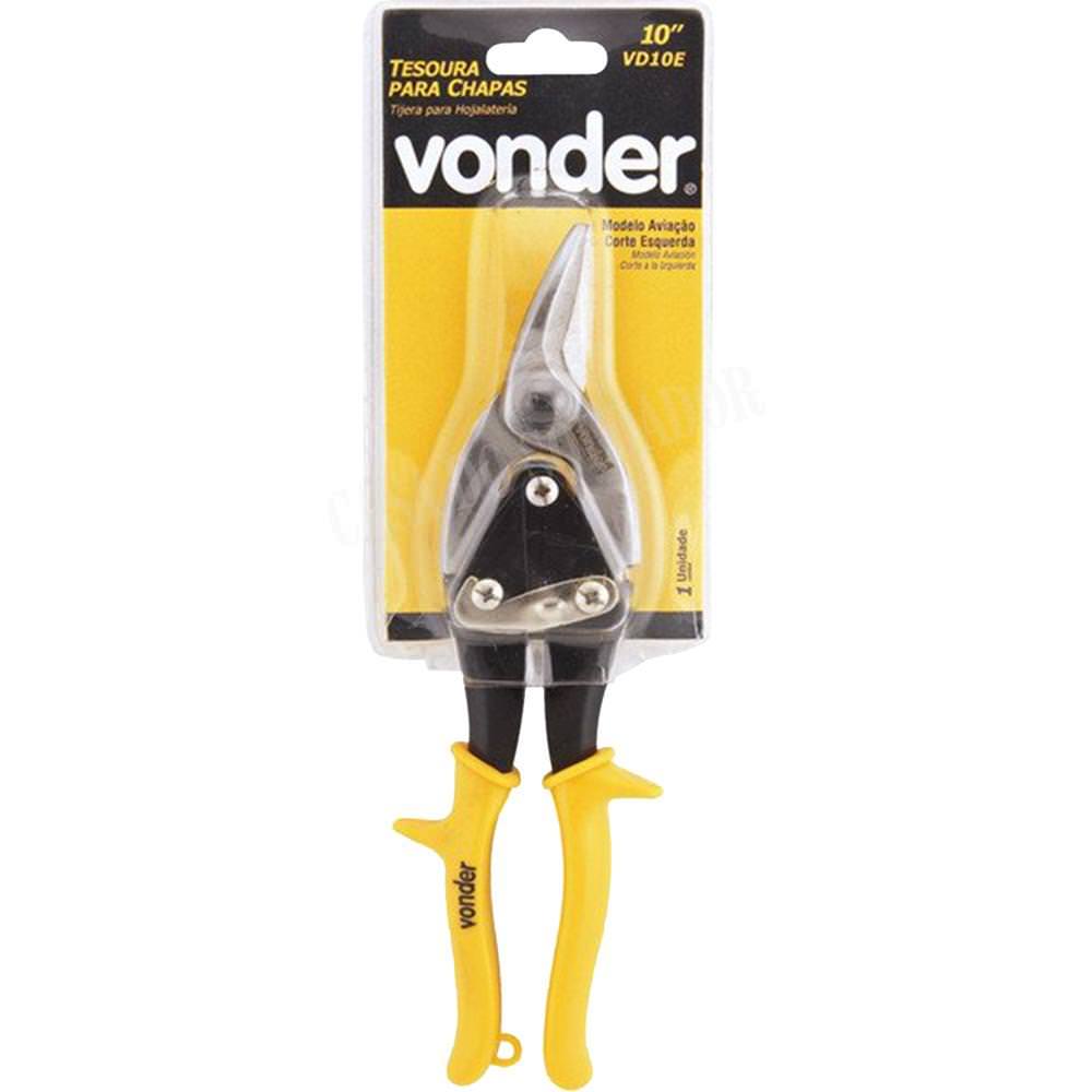 Tesoura tipo Aviação Corte à Esquerda VD10 E - Vonder