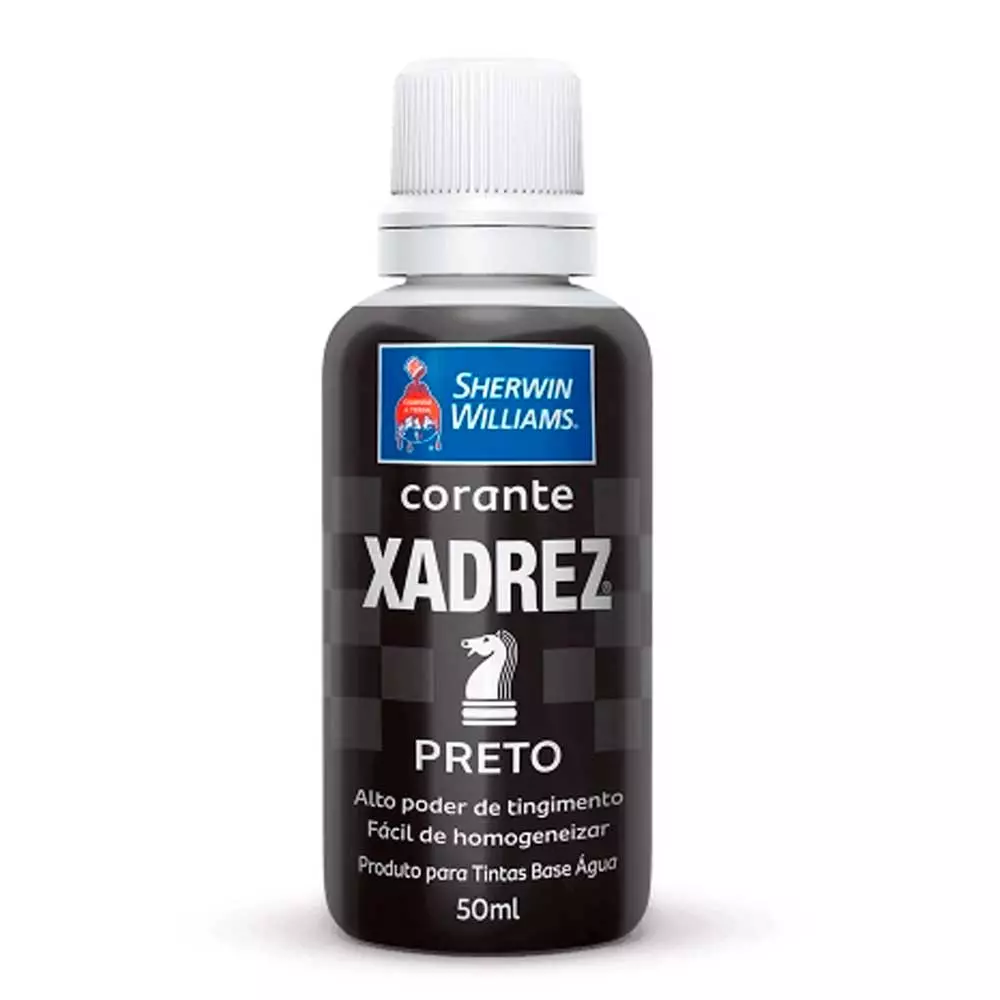 Corante Liquido 50ml Preto 12 Unidades Xadrez  
