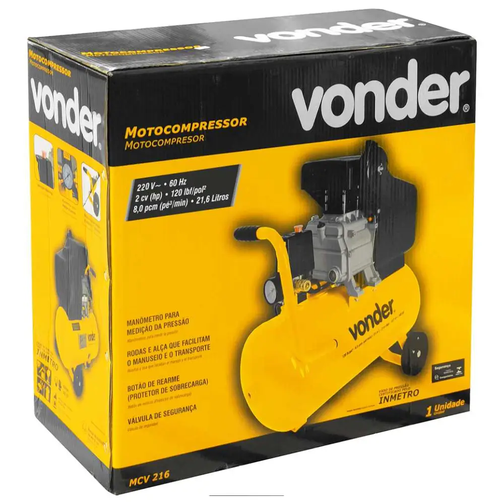 Motocompressor 8PCM 21,6L 2HP MCV216 Vonder