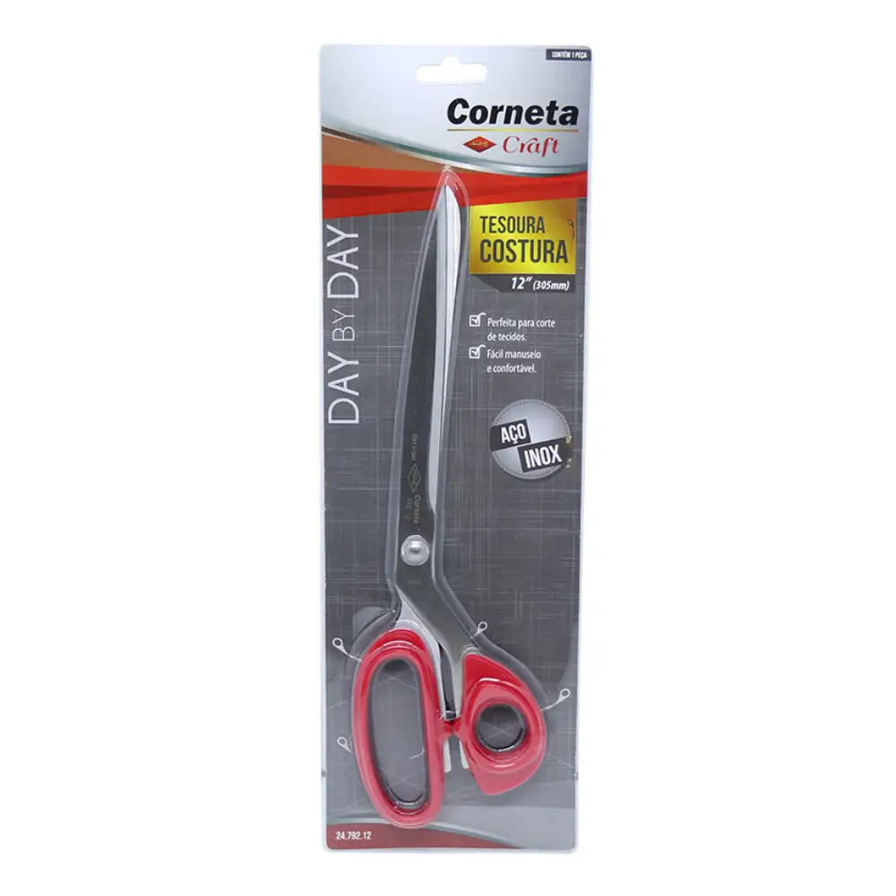 Tesoura para Costura Day By Day 12 Pol. Corneta