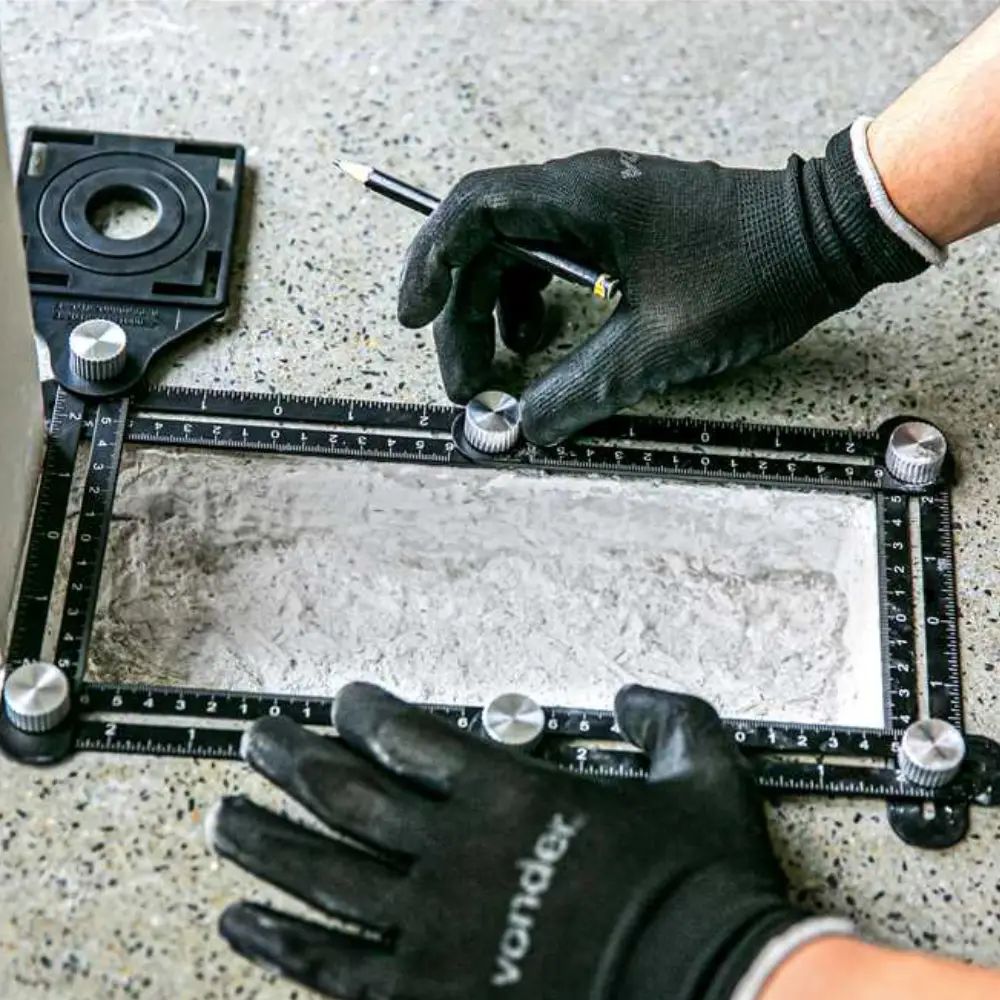 Esquadro Articulado Alumínio 6 seções Vonder