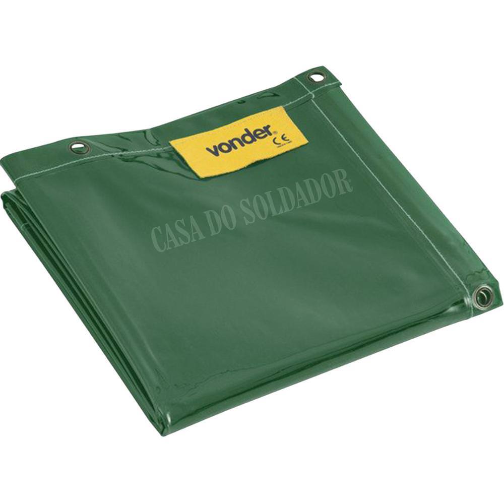 Cortina de Proteção para Solda 1,22mx1,78m Verde - Vonder