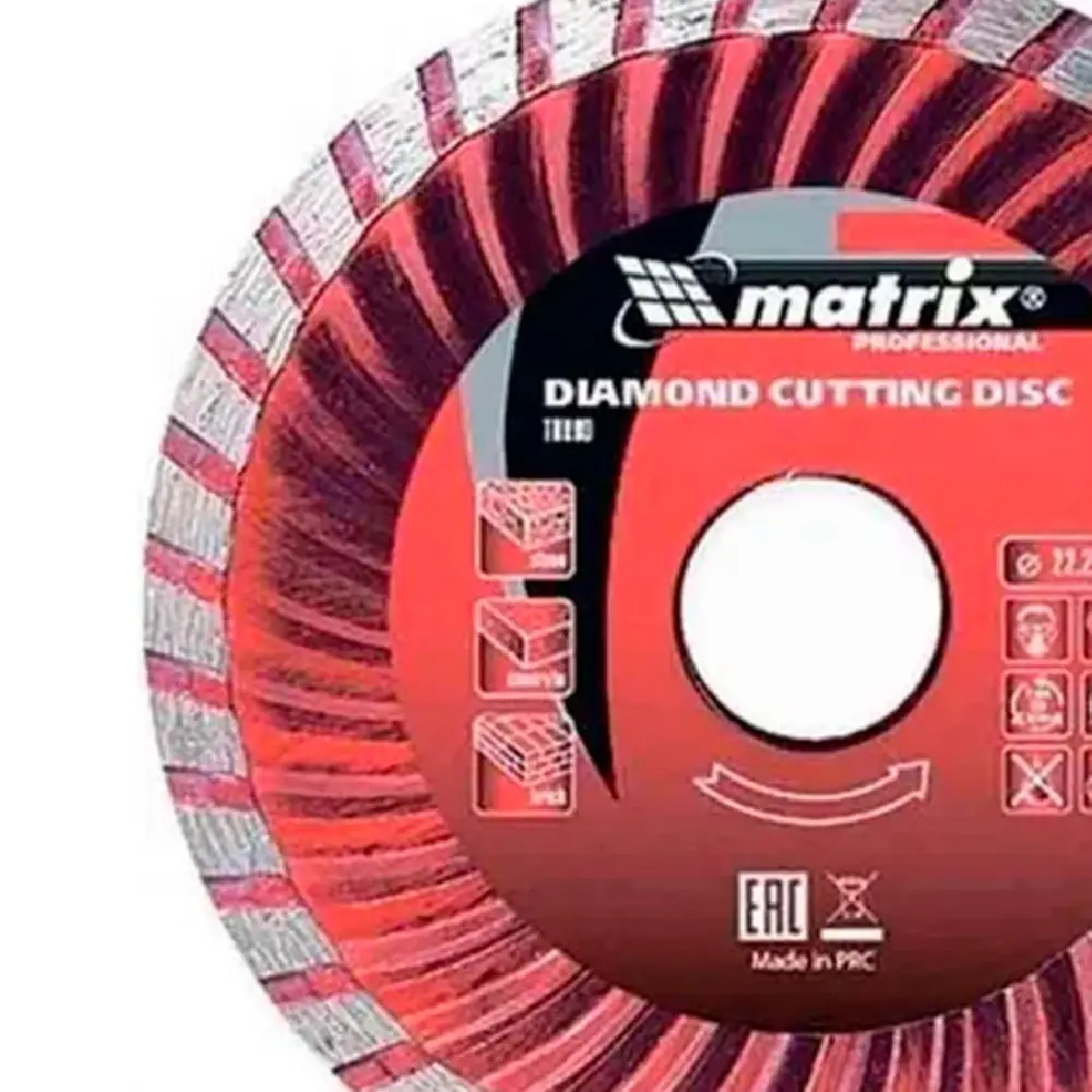 Disco Diamantado Turbo 115x22,2mm Corte Seco MTX