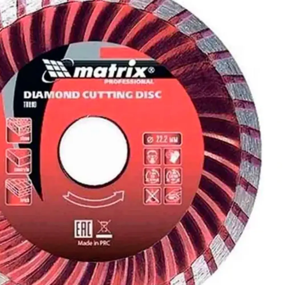 Disco Diamantado Turbo 115x22,2mm Corte Seco MTX