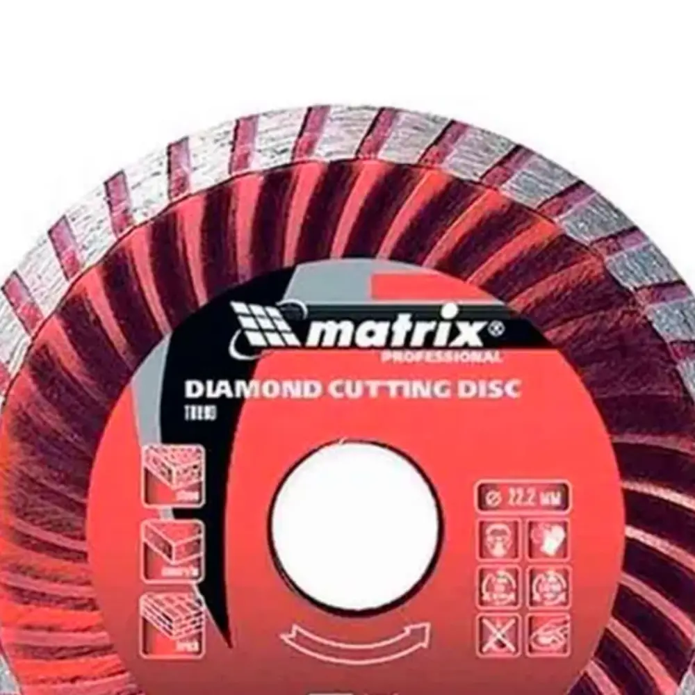 Disco Diamantado Turbo 115x22,2mm Corte Seco MTX