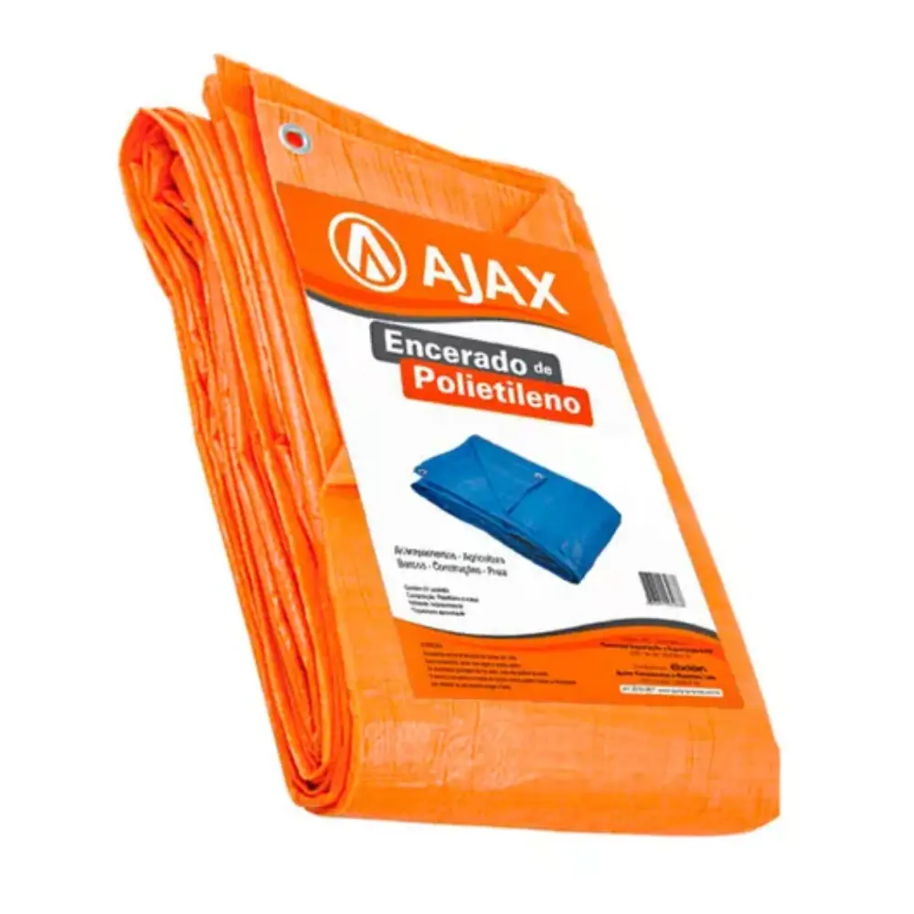 Lona Polietileno Laranja 100 Micras 8x4 metros Ajax