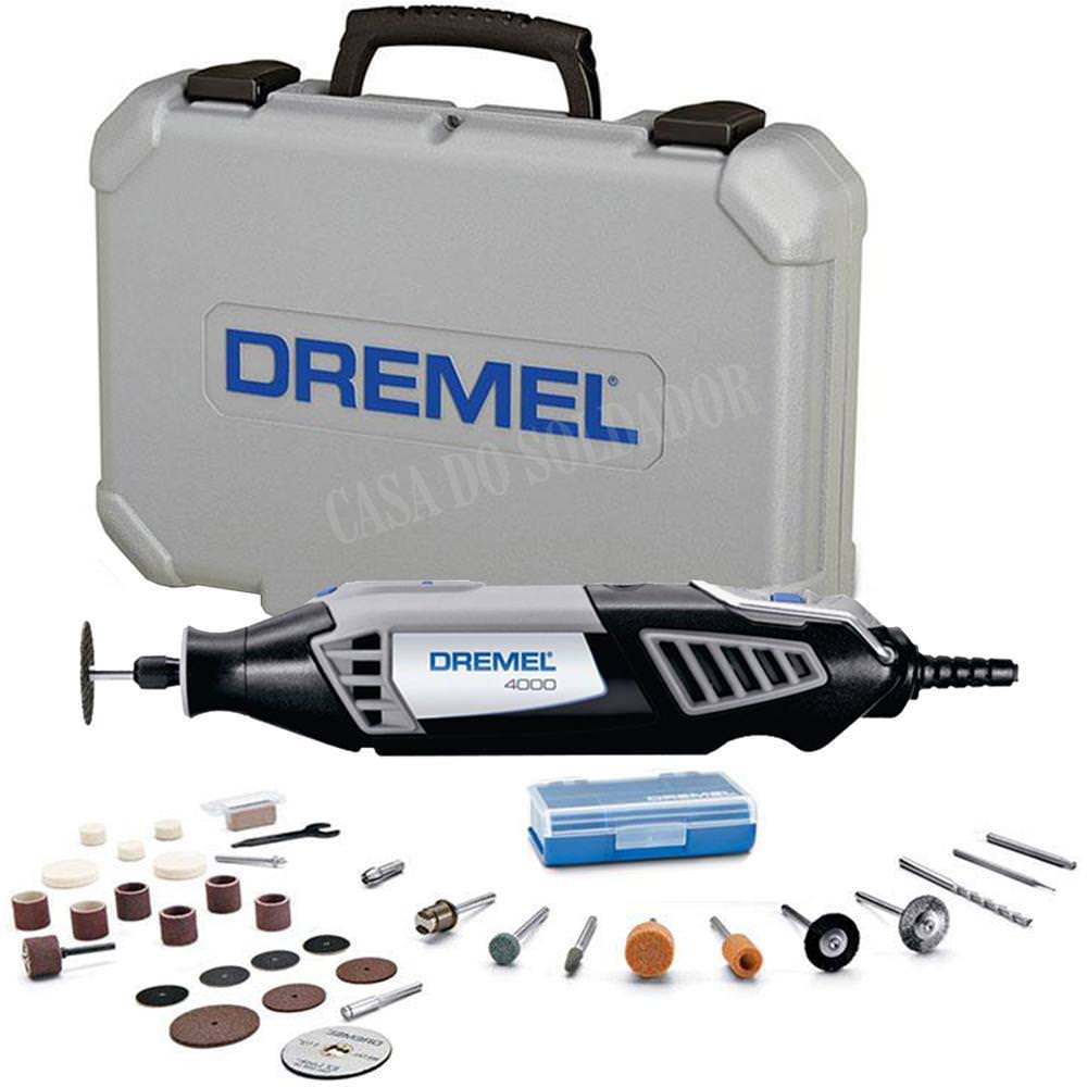 Micro Retifica Micro Retífica 4000 com 36 Acessórios 175W - Dremel