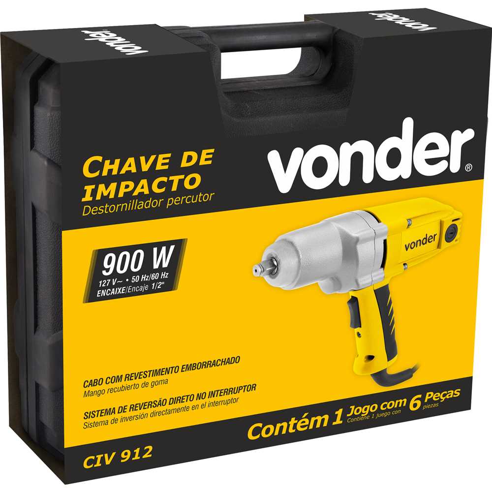 Chave Impacto 1/2 CIV912 900w 350nm 220v Vonder