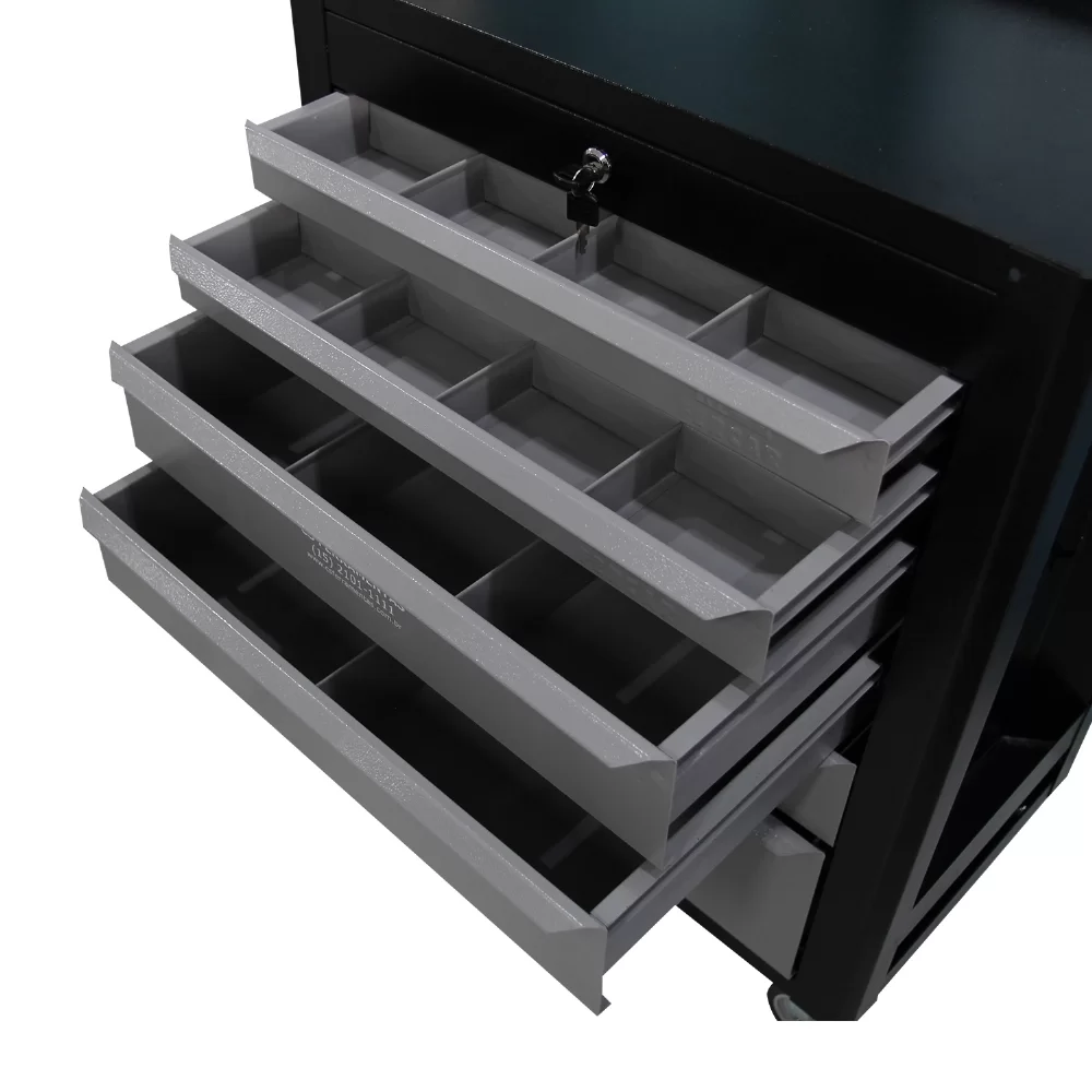 Carrinho Oficina Fercar 65x41x85 6 Gaveta C8 Preto/Cinza