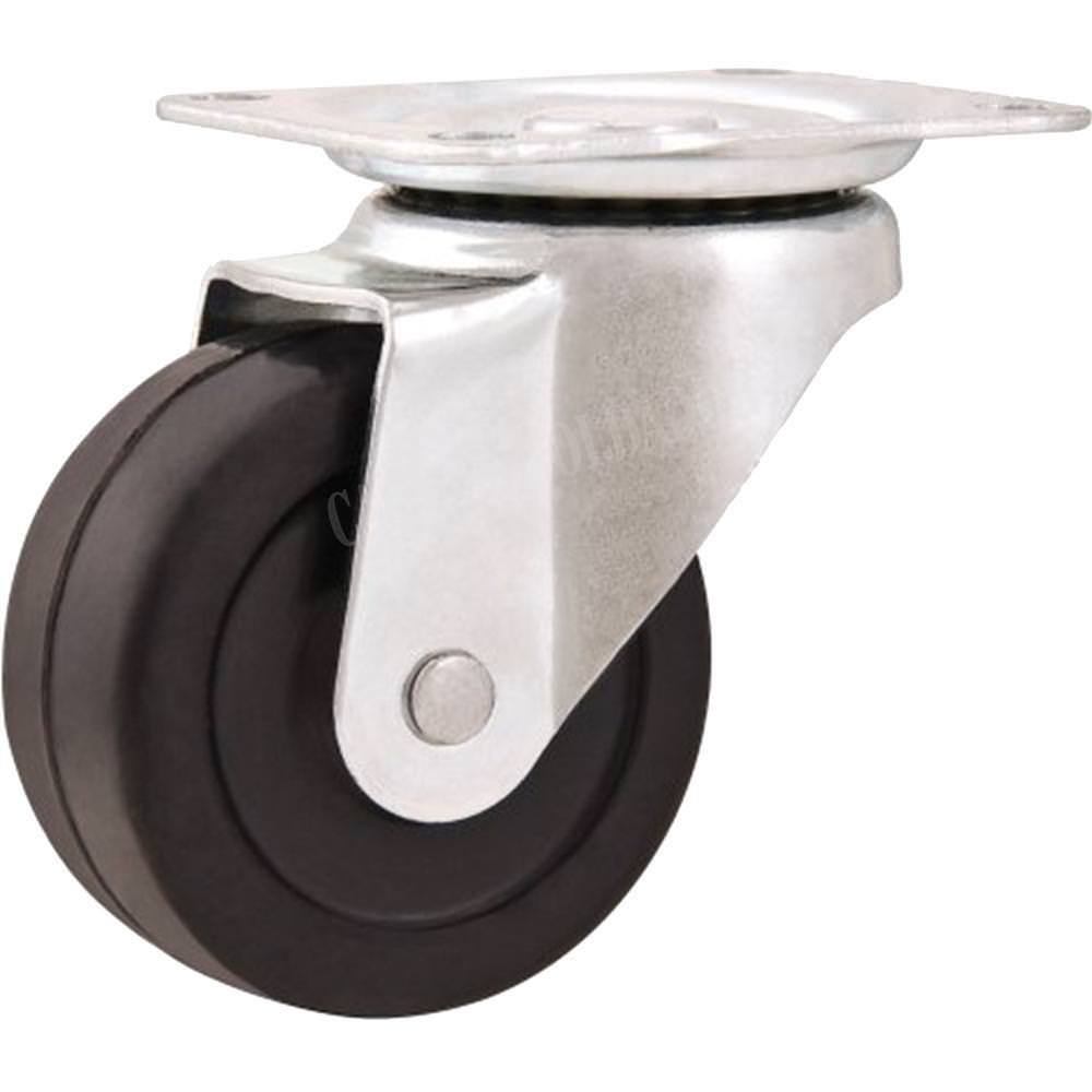 Rodízio Giratório de Nylon 40x18mm Preto - Vonder