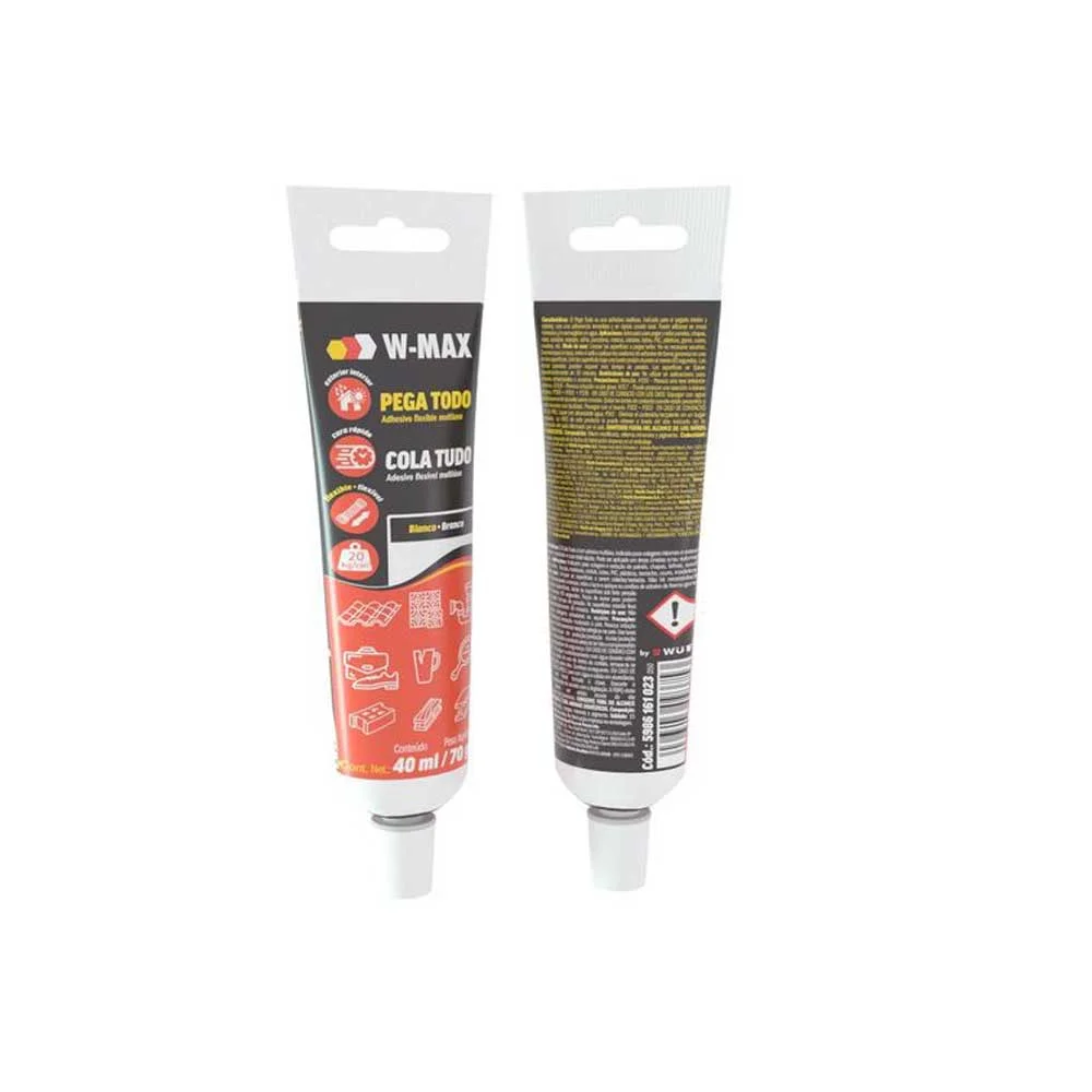 Cola Tudo Incolor 40ml/70g Wurth