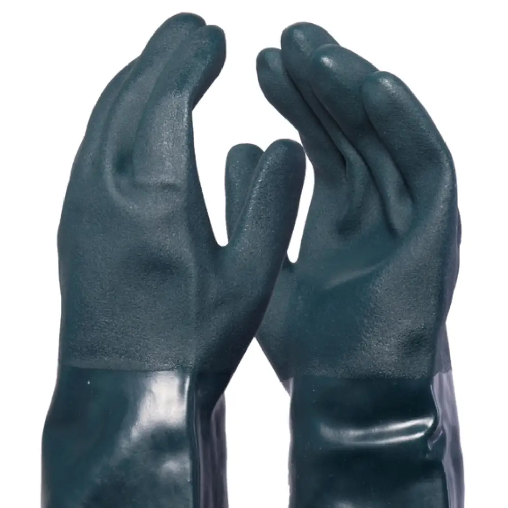 Luva Petronit Verde PVC Palma Aspera 35cm Danny