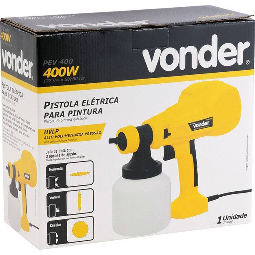 Pistola Elétrica para Pintura 400W PEV 400 Vonder