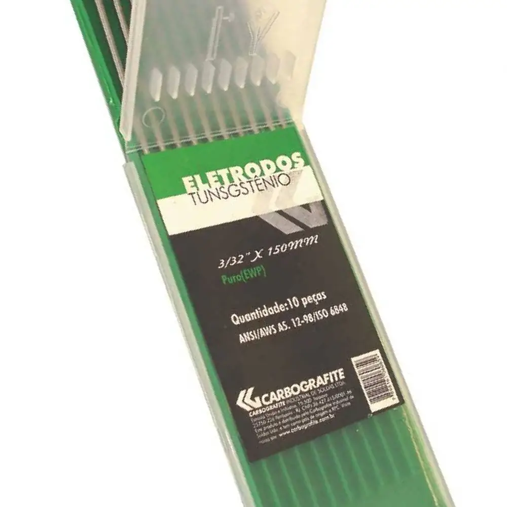 Eletrodo de Tungstênio 2.40mm Puro Verde Carbografite