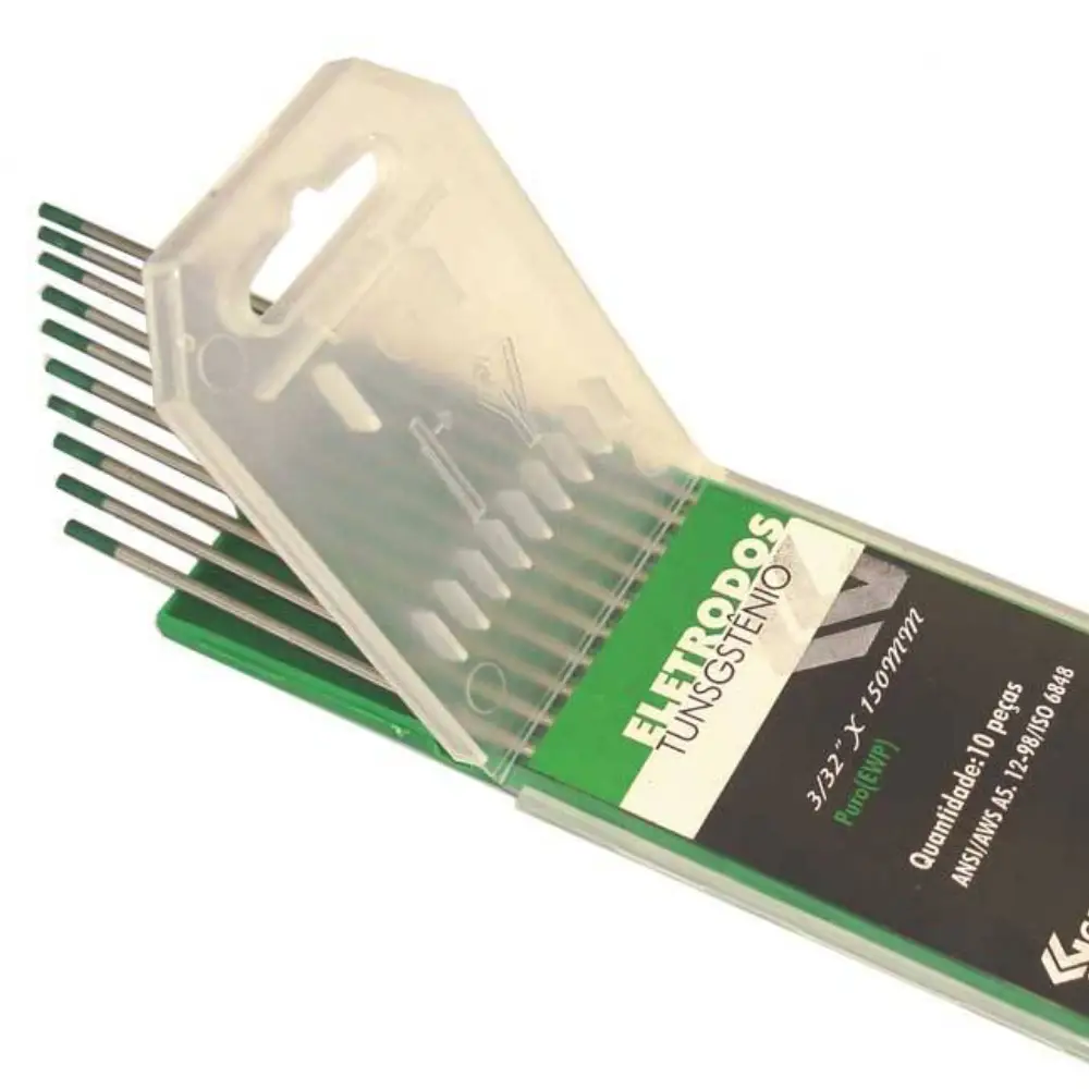 Eletrodo de Tungstênio 2.40mm Puro Verde Carbografite