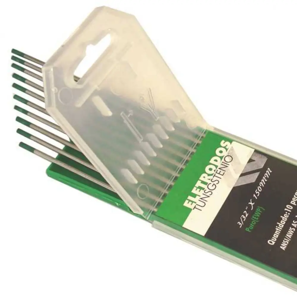 Eletrodo de Tungstênio 3.25mm Puro Verde Carbografite