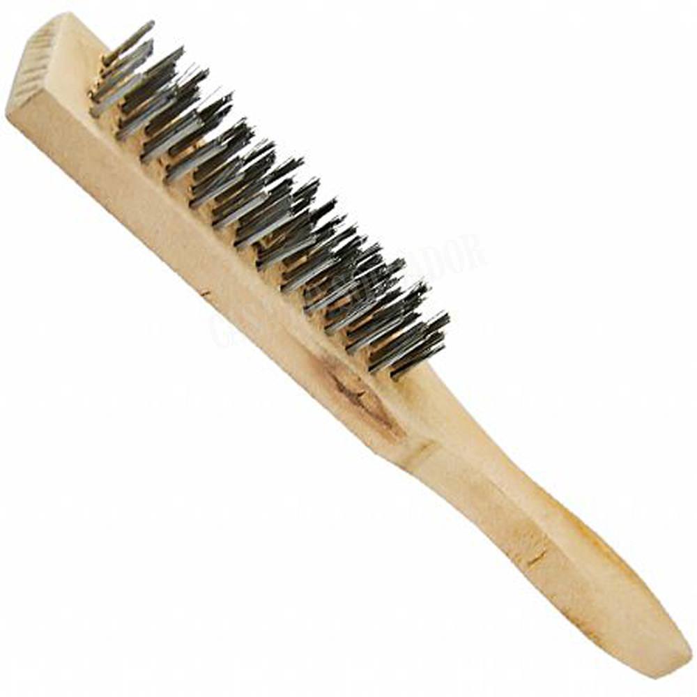 Escova de Aço Carbono 5 Fileiras com Cabo - Vonder