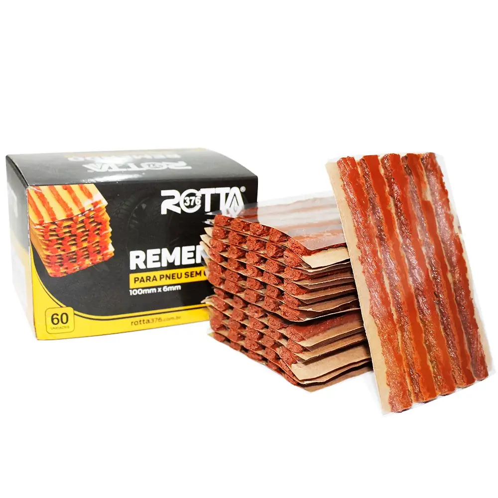 Remendo para Pneu Carro Caixa 60 peças Rotta