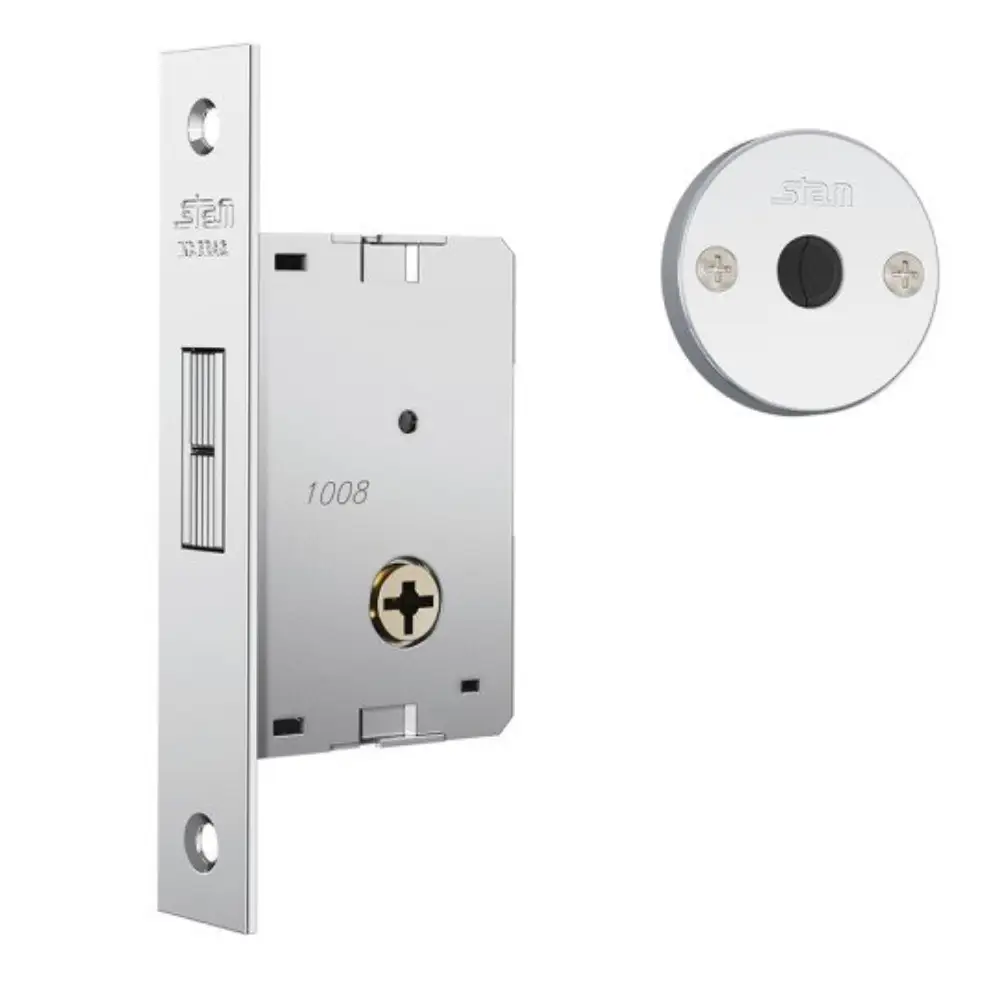 Fechadura 1008 Tetra Externa Inox com 4 Chaves Stam