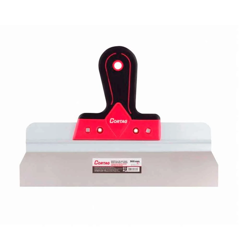 Espátula Aço Inox 300mm Para Drywall/Gesso Cortag