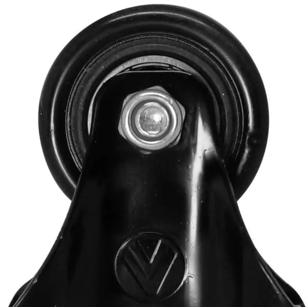 Rodízio de PVC preto 6 pol Fixo A09460-F Ajax
