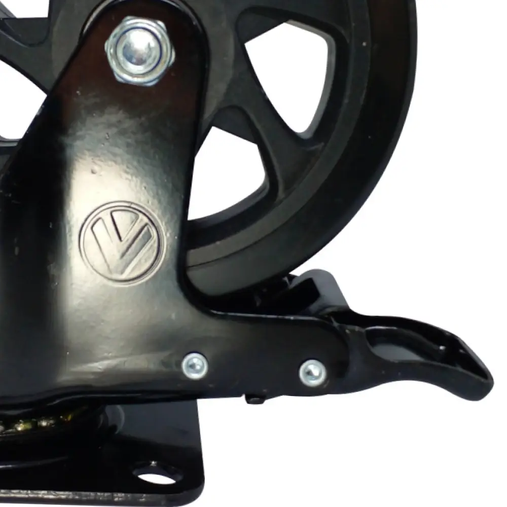 Rodízio de PVC 5 pol Giratório com Freio A09450-GF Ajax