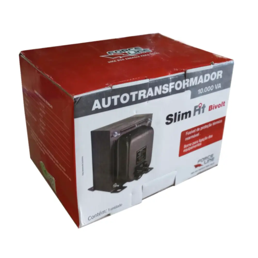 Autotransformador Slin Fit 10000VA Bivolt 7140W Force Line