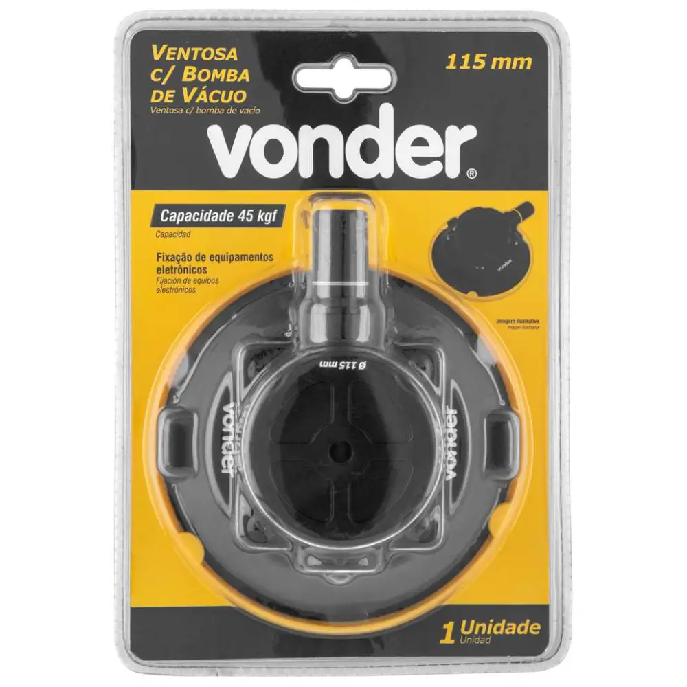 Ventosa 115mm com Boba de Vácuo Vonder