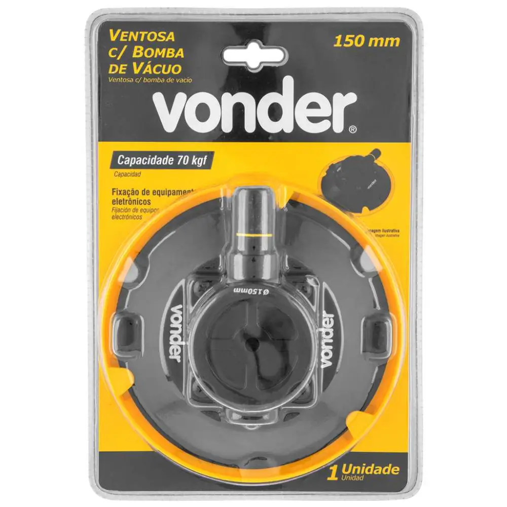 Ventosa 150mm com Boba de Vácuo Vonder