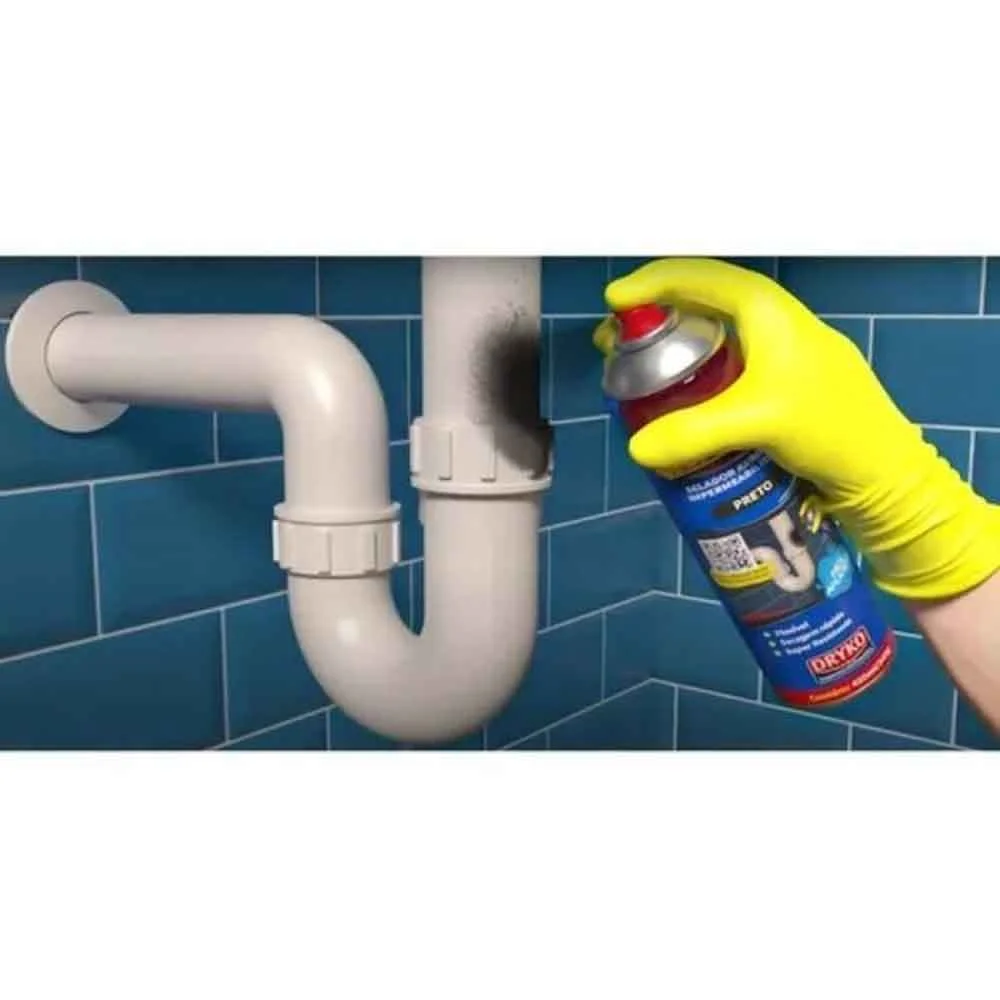 Spray Borracha Impermeab. Preto Vedatudo Dryko