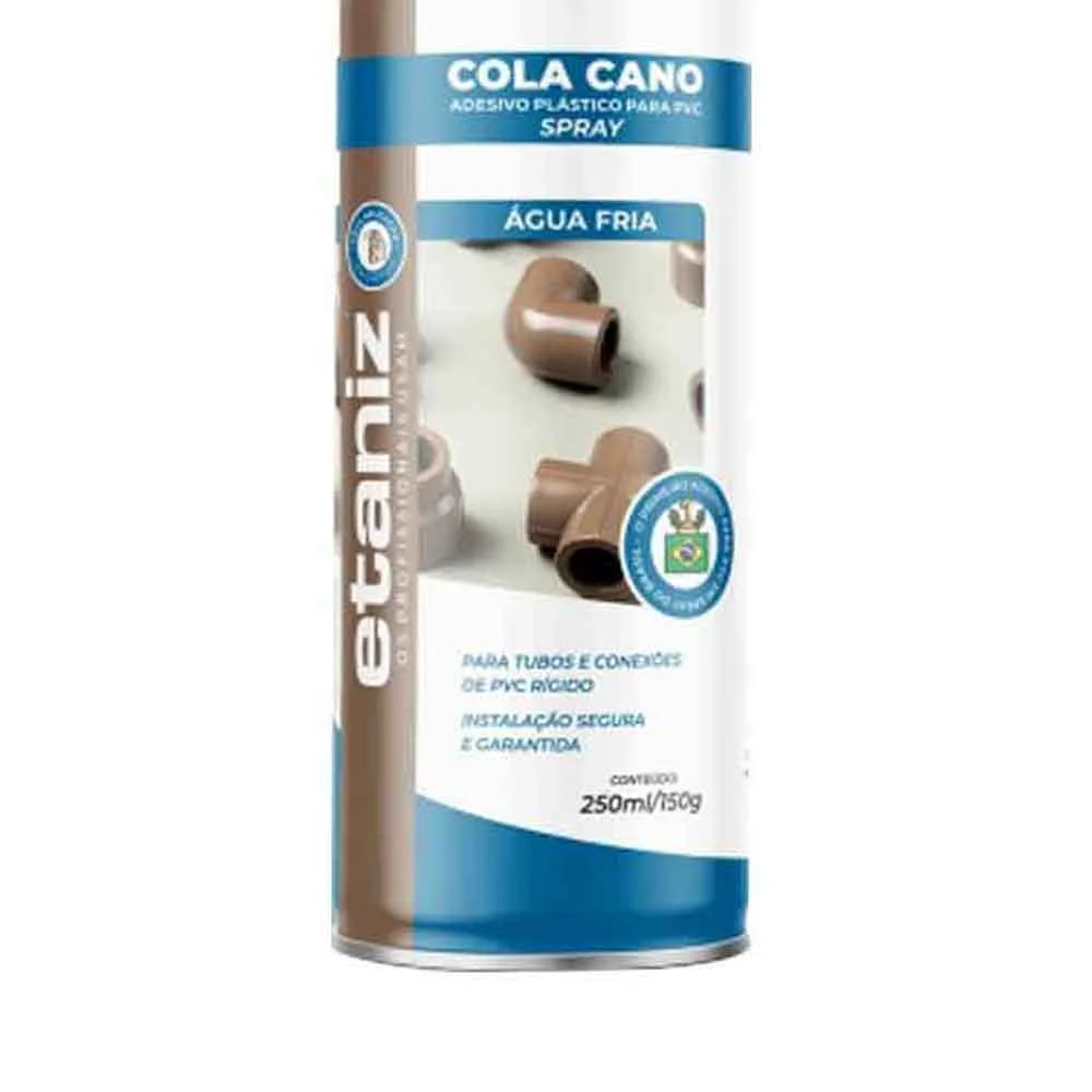 Cola Cano Adesivo Plástico Pvc - Água Fria 250ml/150g