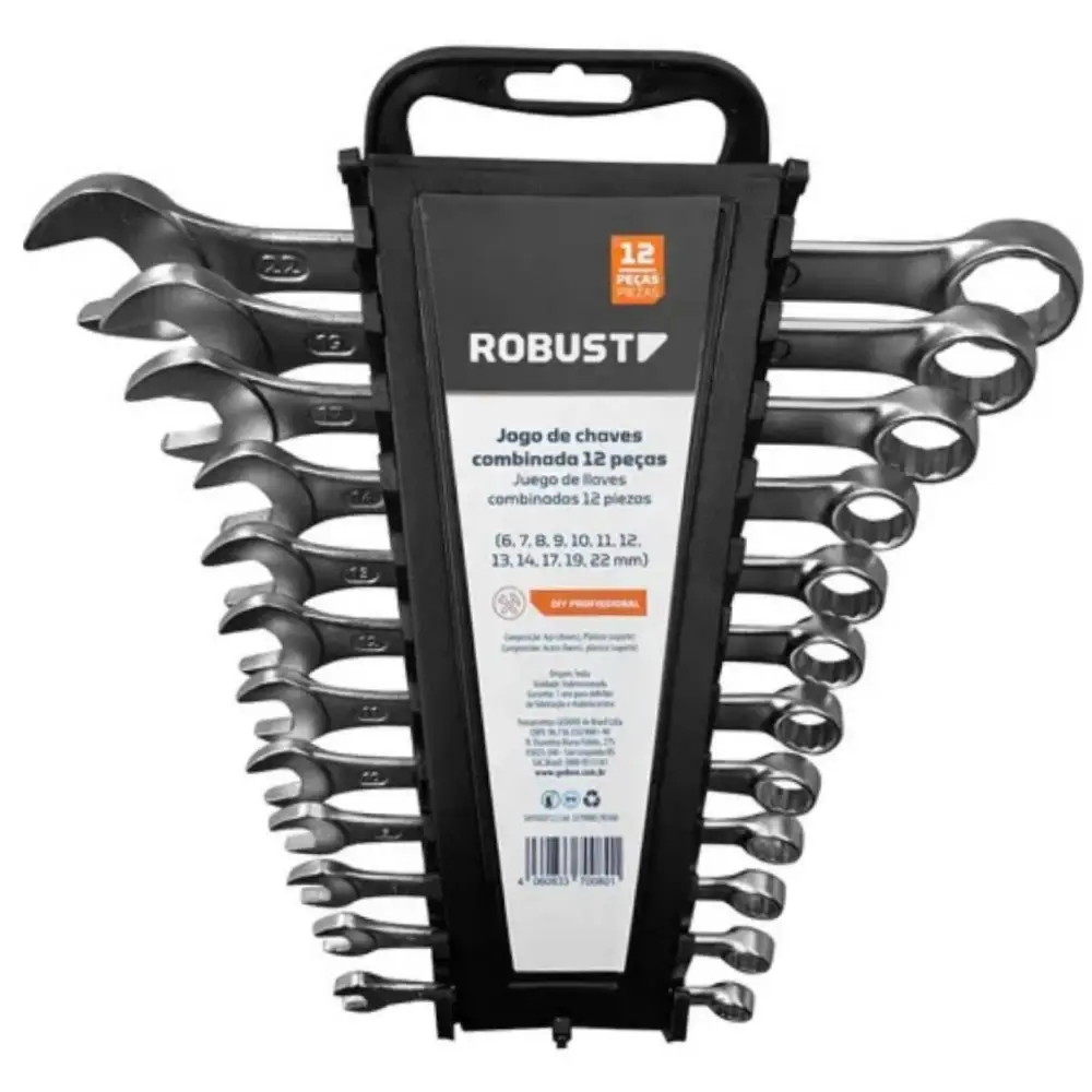 Jogo Chave Combinada 6 a 22mm 12-pecas 3370080 Robust