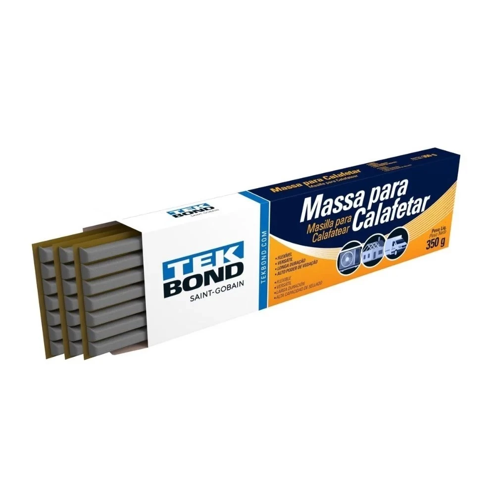 Massa Calafetar Filete Cinza 350g Tekbond