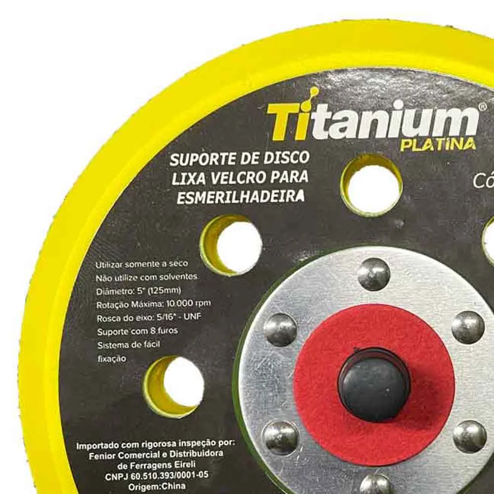 Disco P/ Lixad. Aspirada 05 Pol C/Furos Titanium