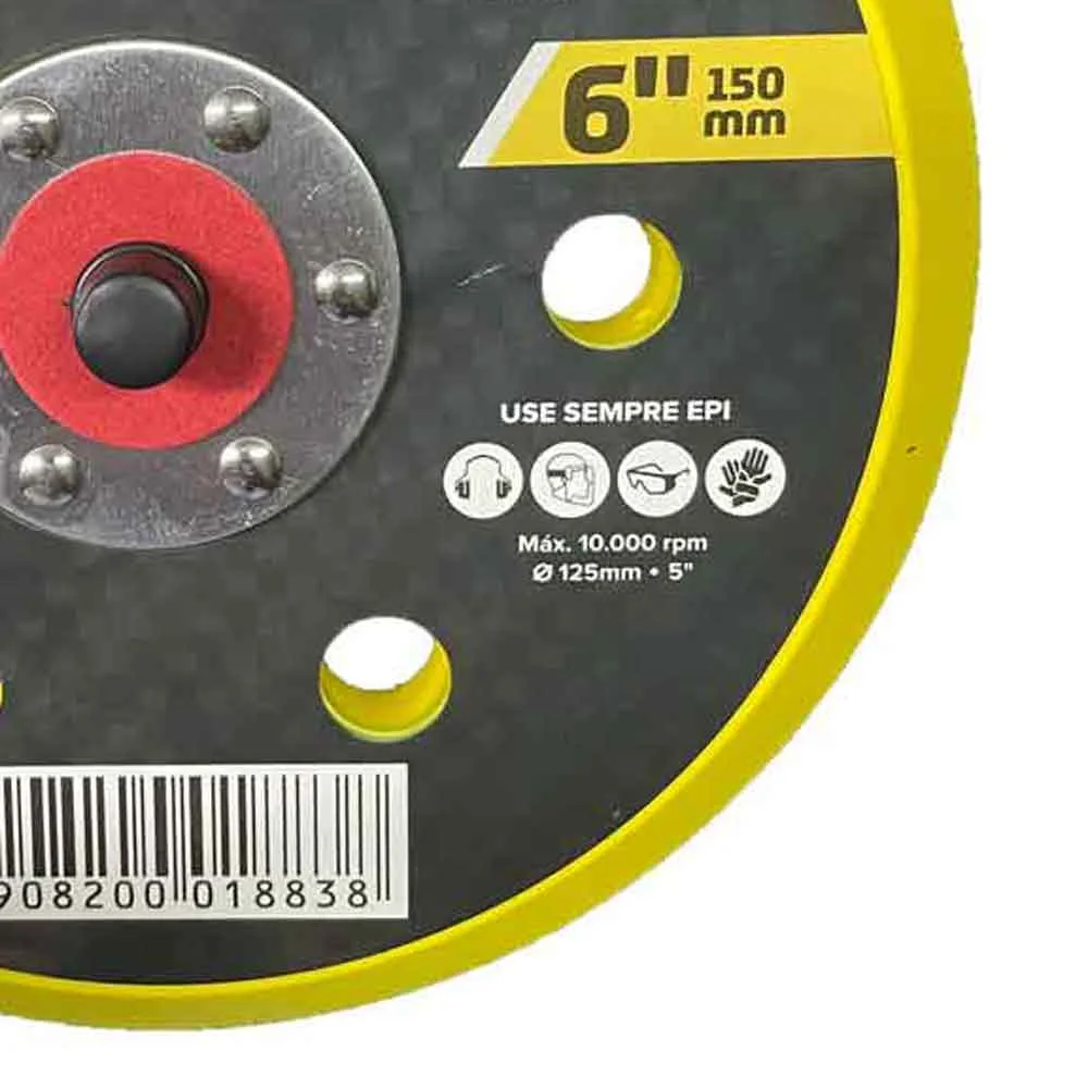 Disco P/ Lixad. Aspirada 06 Pol C/Furos Titanium