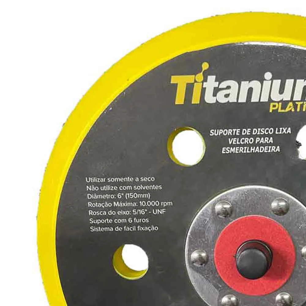 Disco P/ Lixad. Aspirada 06 Pol C/Furos Titanium