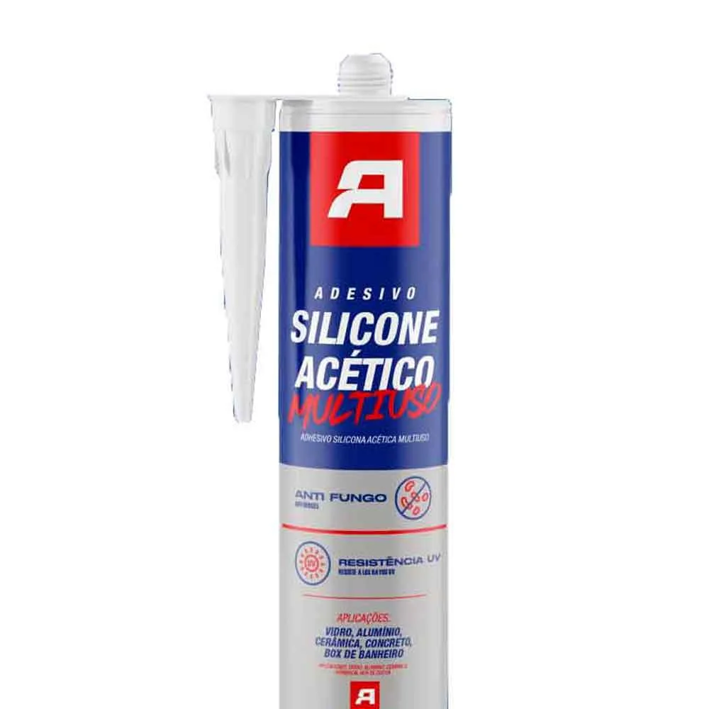 Silicone 230gr Incolor Acético Multiuso Autofix