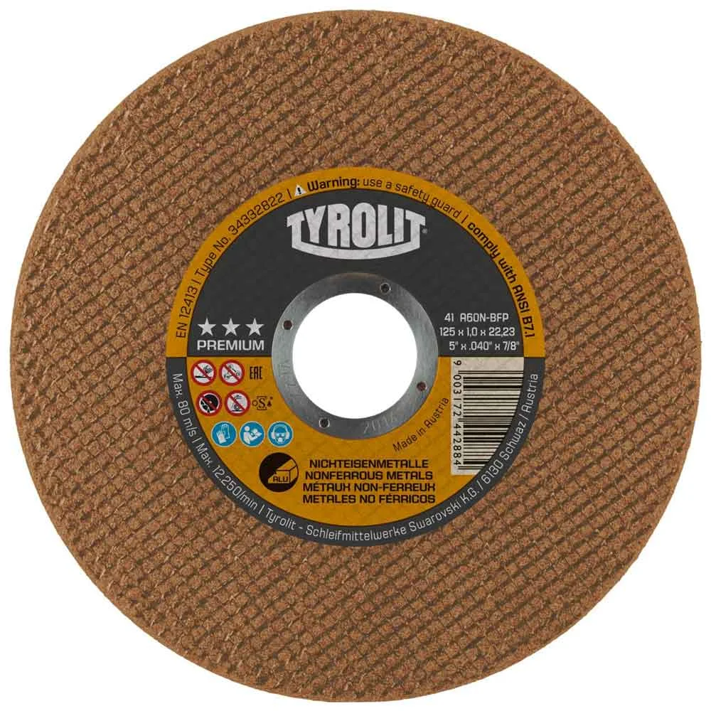 Disco Tyrolit Corte Aluminio 178x1,60mm-A30N-BFXA