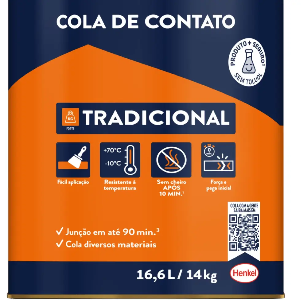 Cascola Cola de Contato Tradicional 14kg Henkel