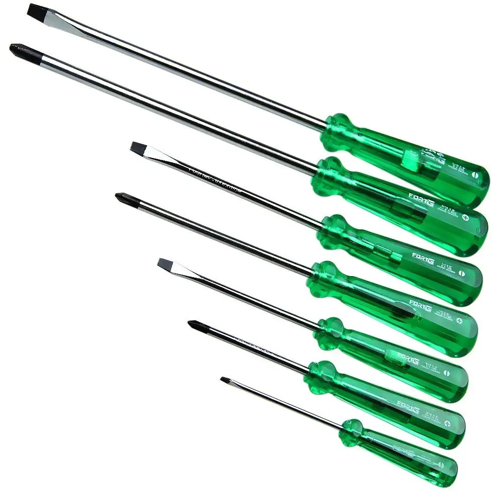 Jogo de Chaves Fenda e Phillips 7 Peças FG8180 Fortg Jogo de Chaves Fenda e Phillips 7 Peças FG8180 Fortg