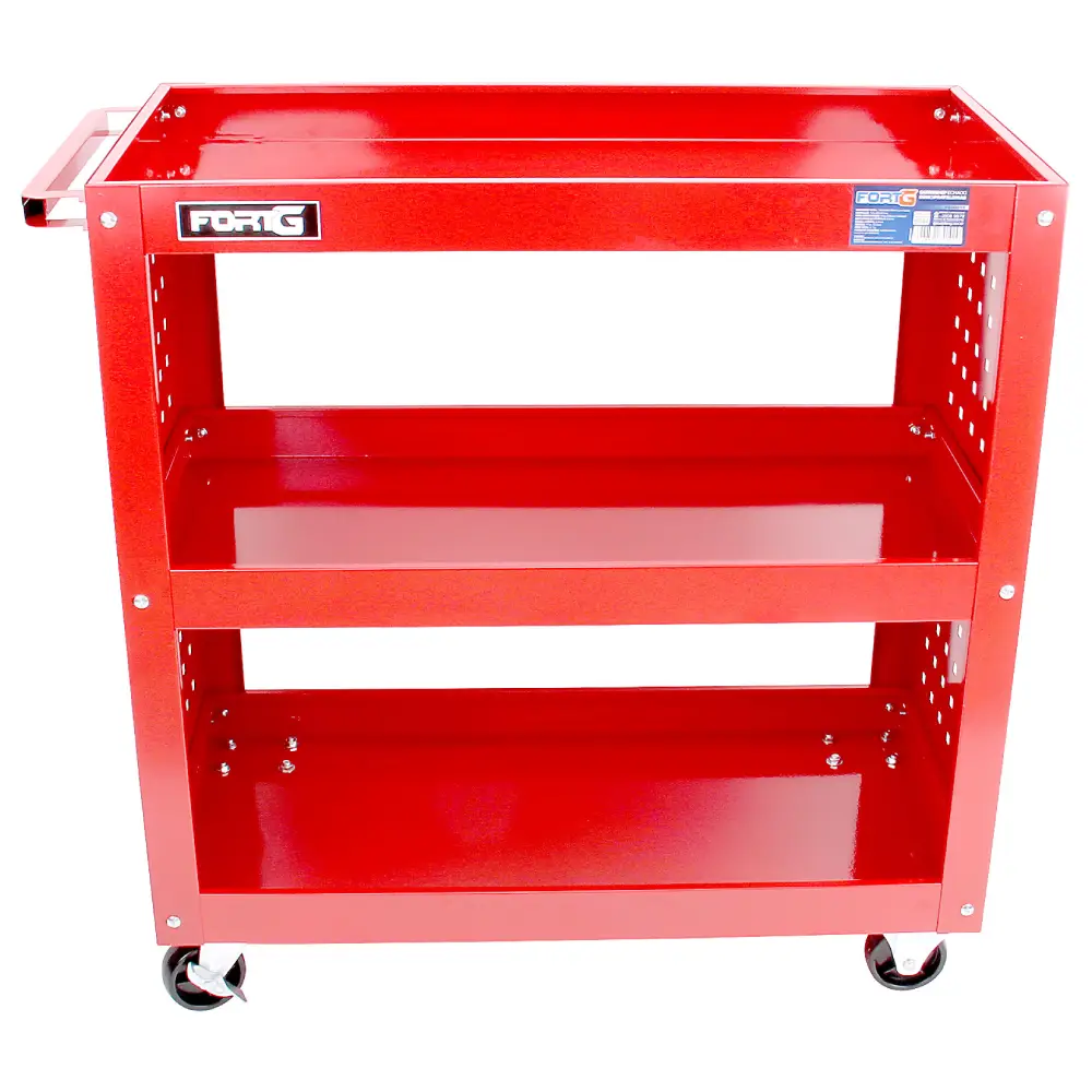 Carrinho Fechado 70x35x75cm com 3 Prateleiras FG6001S Fortg